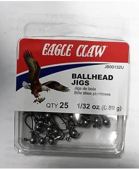 EAGLE CLAW BALLHEAD JIGS 25pcs