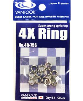 VANFOOK SUPER 4x strong SPLIT RING