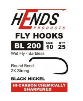 HENDS FLY HOOKS BL200 BARBLESS