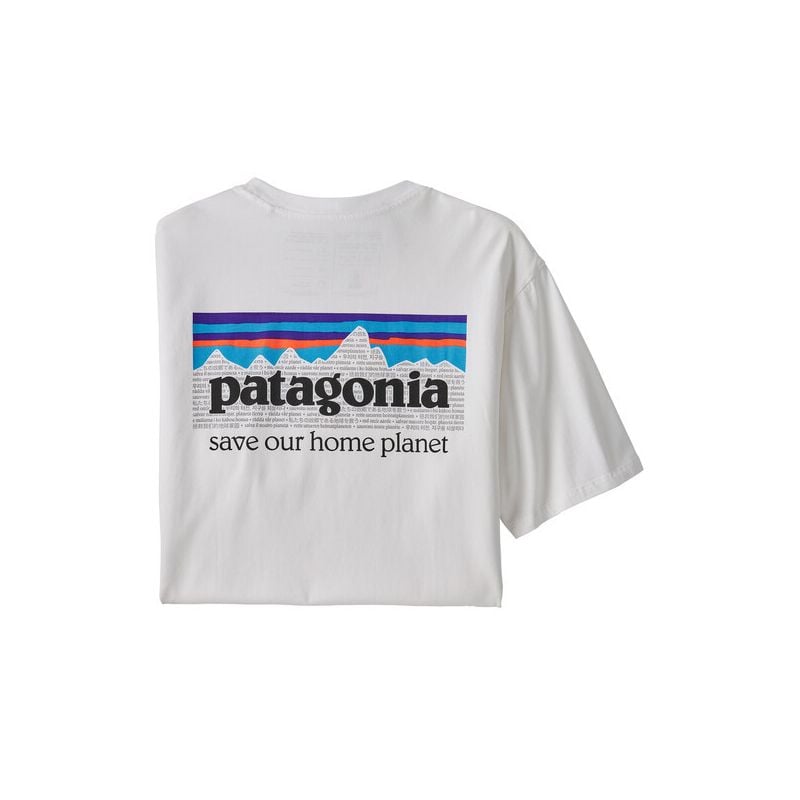 PATAGONIA P-6 MISSION ORGANIC TSHIRT WHITE - Ribiška trgovina  Monster-Bite.com